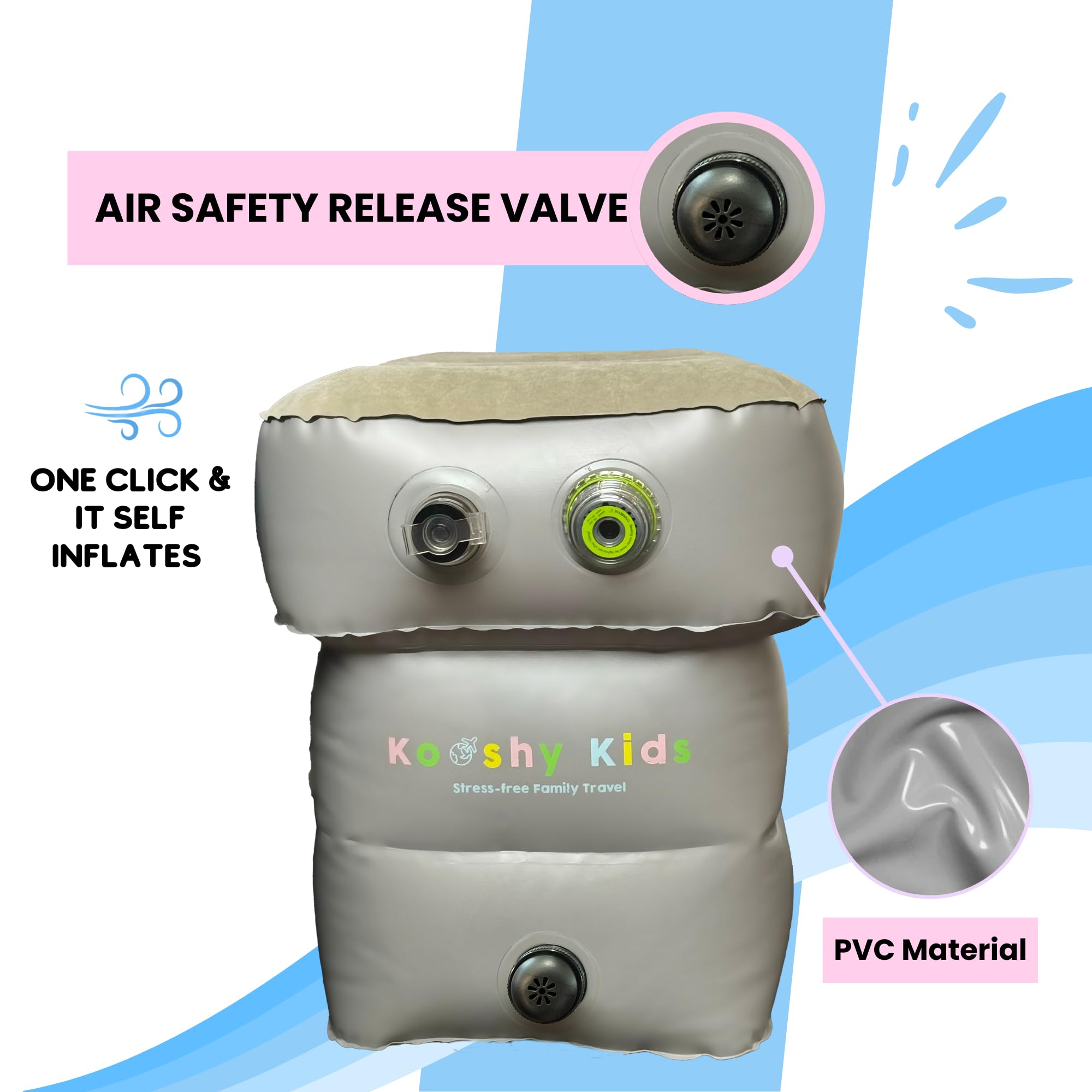 Amazon.com: Kooshy Kids Self-Inflating Kooshion – World's First